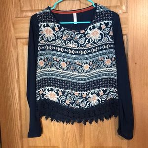Xhilaration XS tribal blouse.